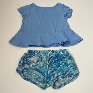 Lilly Pulitzer shirt and short set
